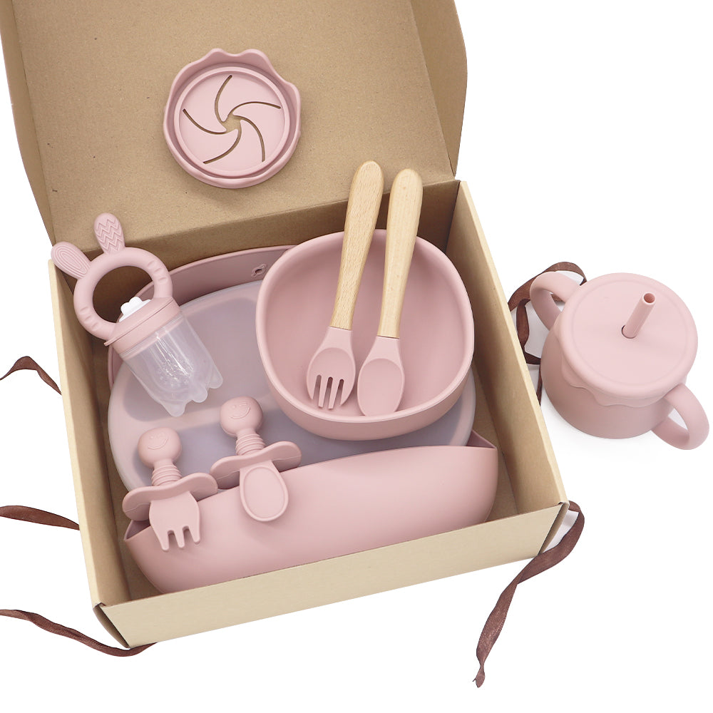 Baby Feeding Starter Set - rose pink