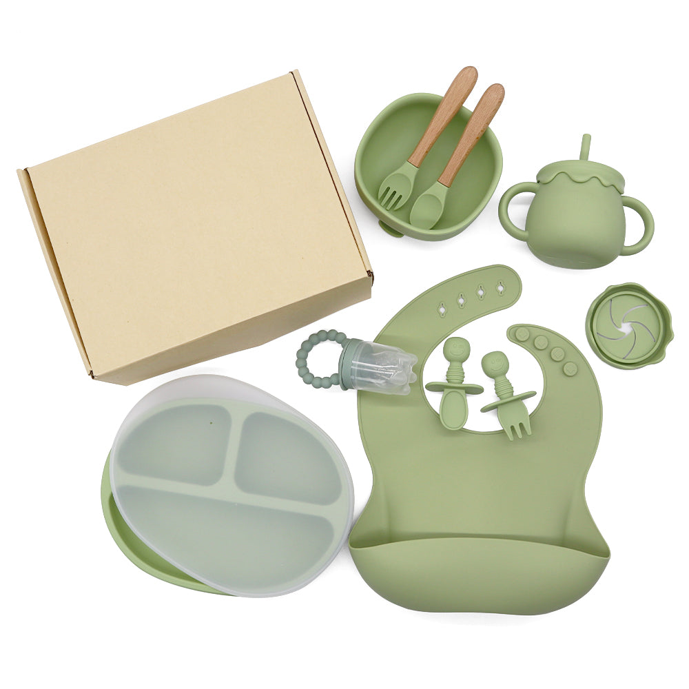 Baby Feeding Starter Set - Olive