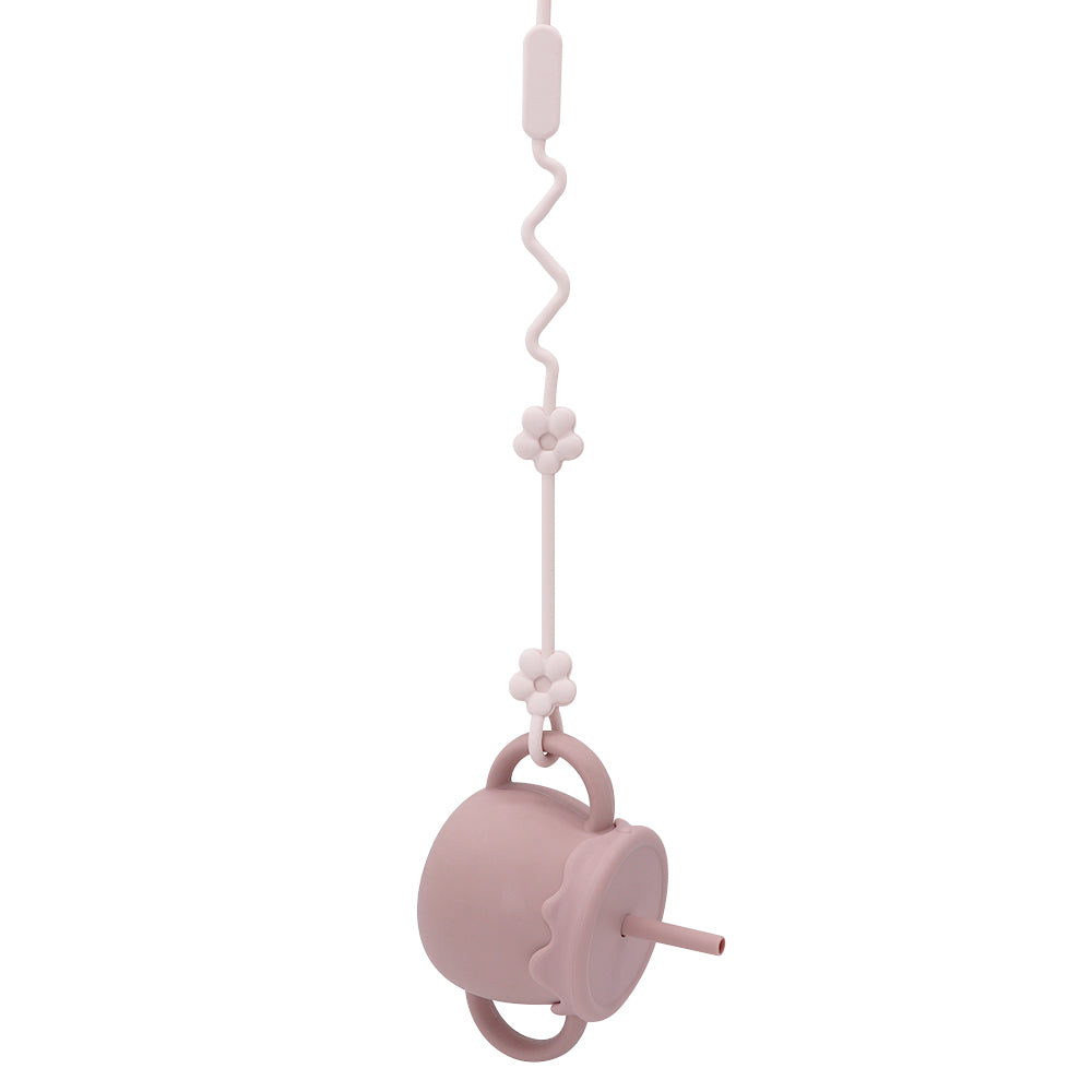 Silicone Pacifier Chain- Blush Pink