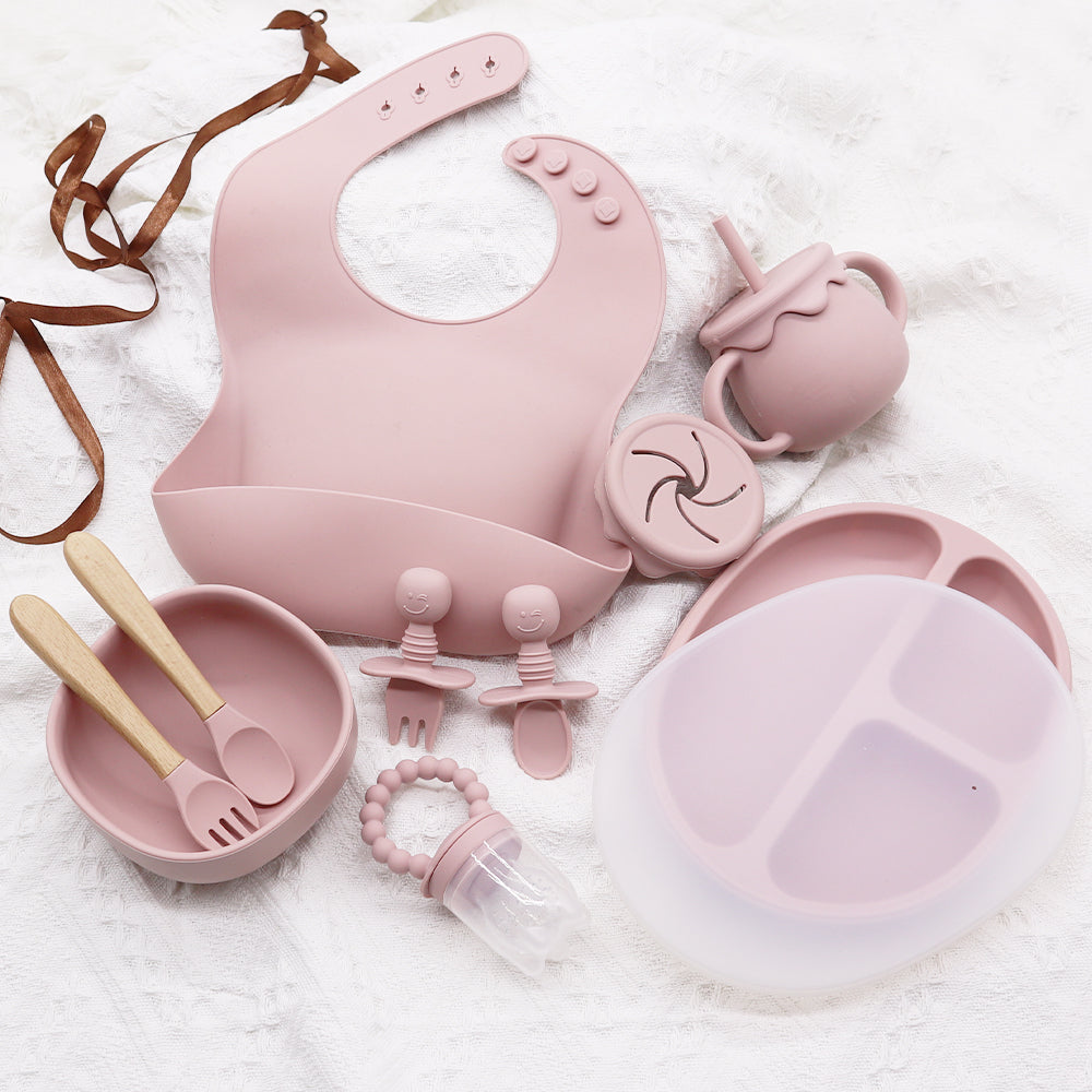 Baby Feeding Starter Set - rose pink