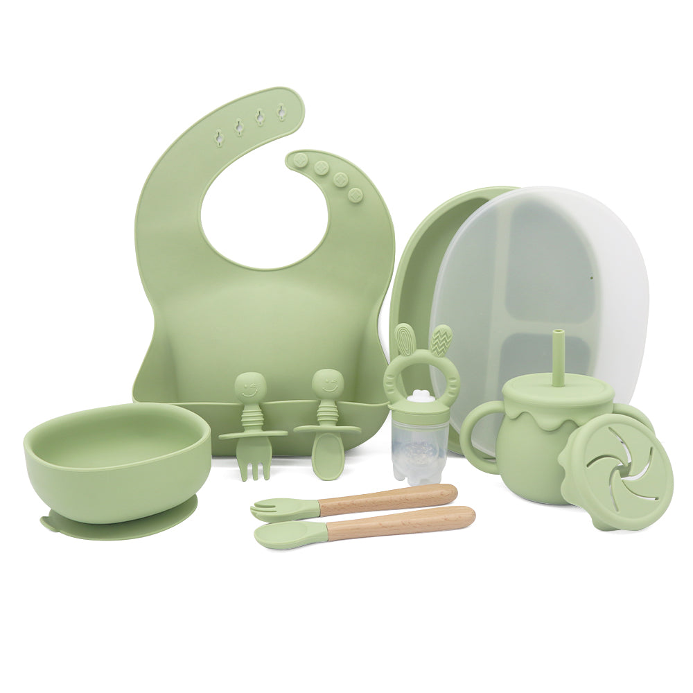 Baby Feeding Starter Set - Olive