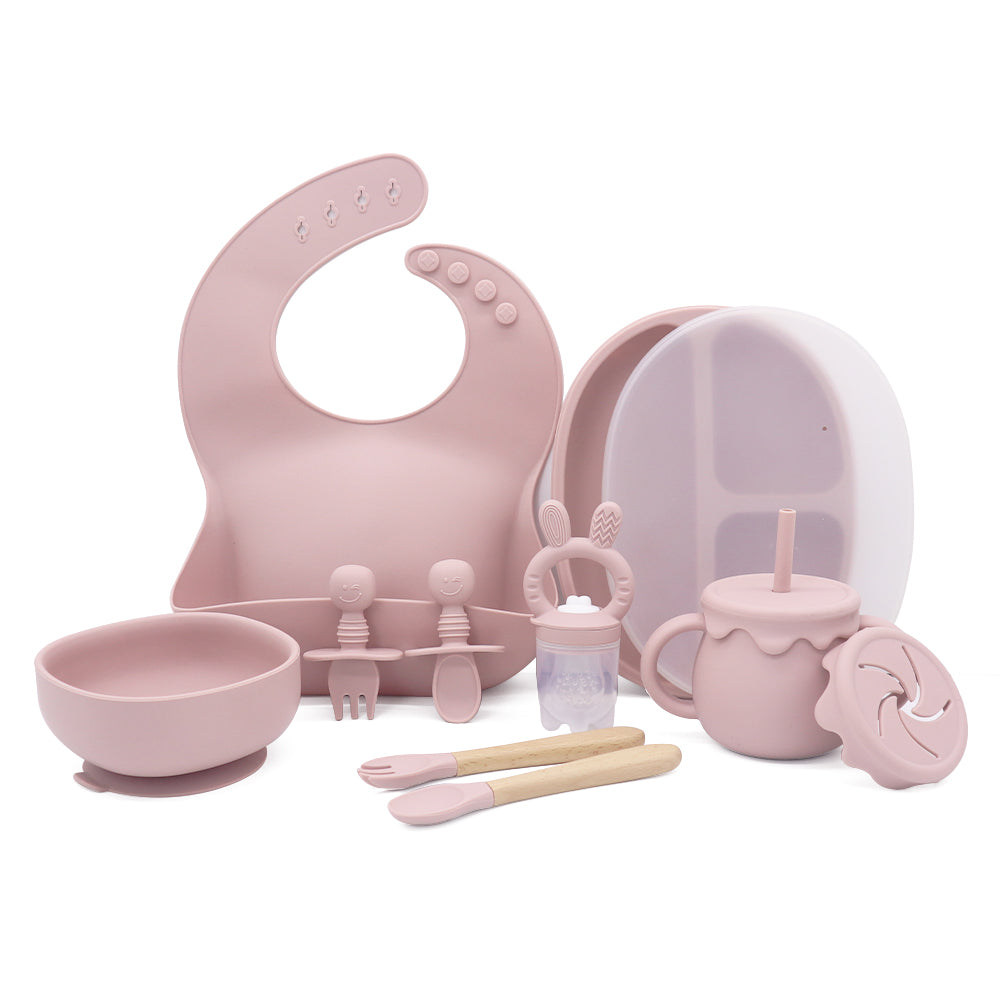 Baby Feeding Starter Set - rose pink