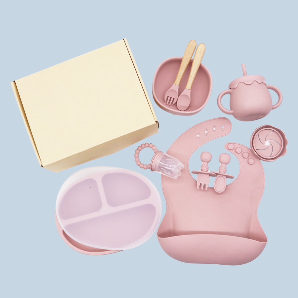 Baby Feeding Starter Set - rose pink