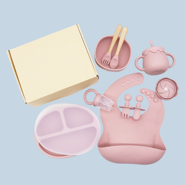 Baby Feeding Starter Set - rose pink