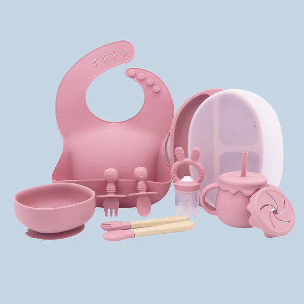 Baby Feeding Starter Set - Dark pink