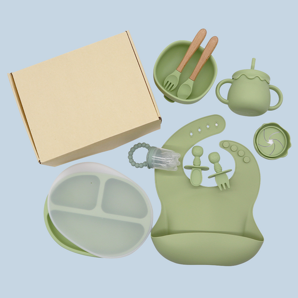 Baby Feeding Starter Set - Olive